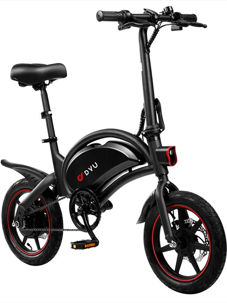 AliExpress NONE DYU D3F Adult Electric Bike 250W Motor City Ebike  36V10AH Battery Electric Bike 14 Inch Tire Folding Electric Bike