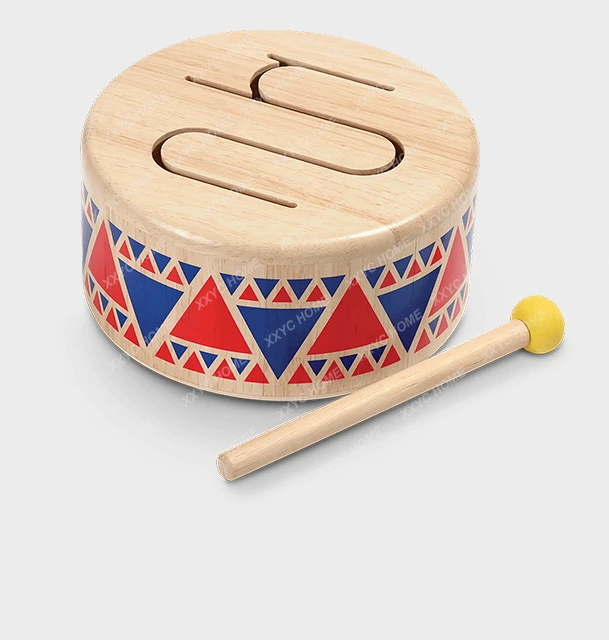 Children Drums Musical Instrument Toy Music Enlightenment Percussion Wooden Side Drum