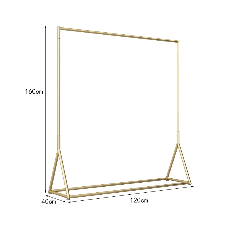 Clothing Display Rack Floor Hanger Clothing Store Hanging Hanger Children's Clothing Wrought Iron Shelf