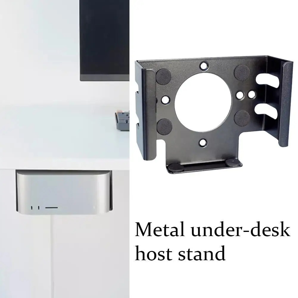 Monitor Bracket Stand For Apple Mac Mini M4 Pro 2024 Back Mounted Bottom Accessories Under Holder Desktop Rack Cooling