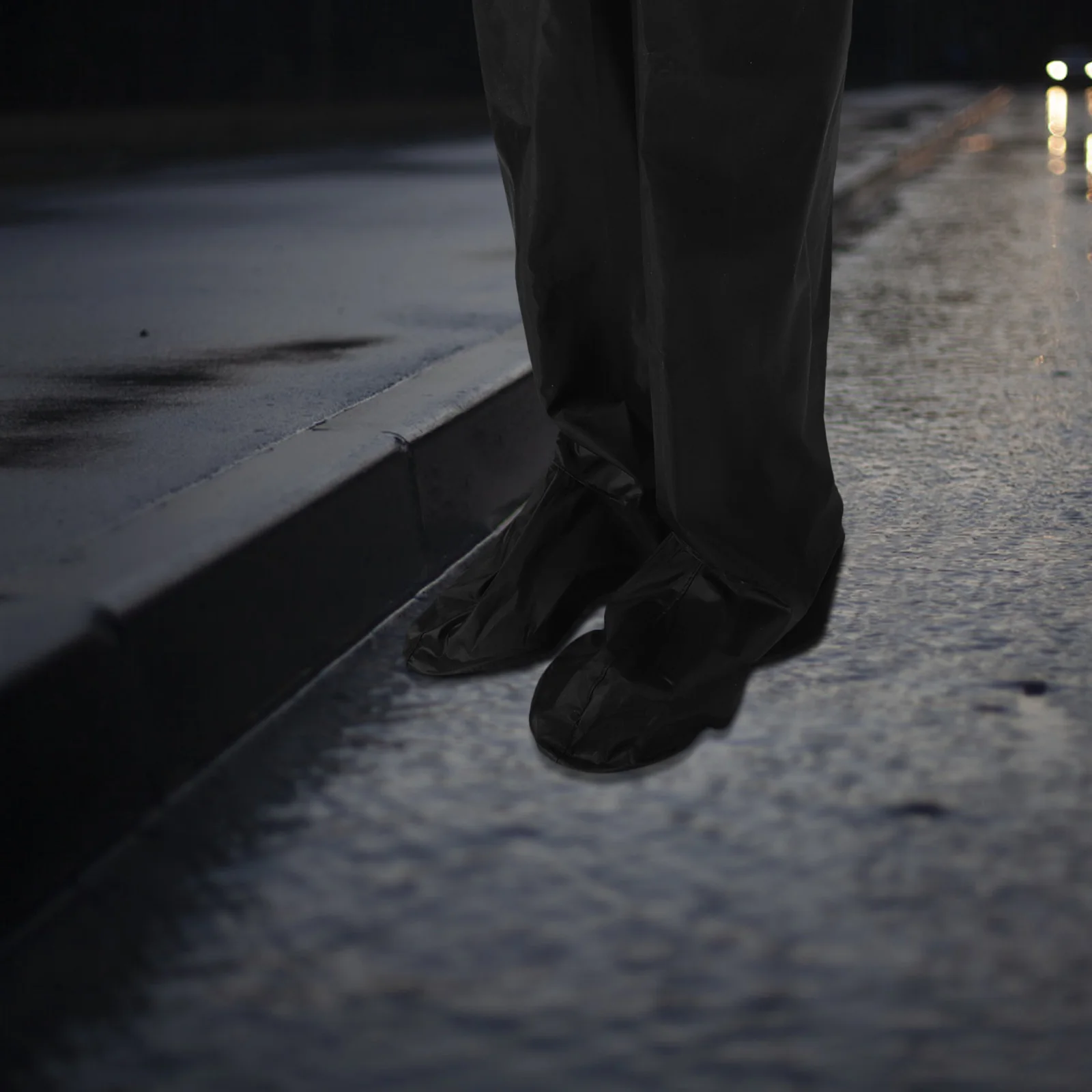 1 قطعة 1 زوج السراويل المطر مقاوم للماء للدراجات النارية ركوب التنزه التخييم يندبروف أكسفورد النسيج للجنسين مع أغطية أحذية بلاستيكية الرجال النساء