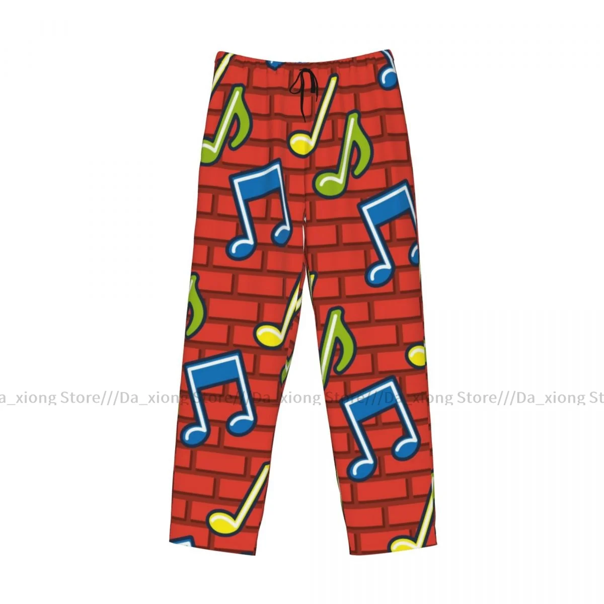 Música notas dos homens Pijama, calças lounge, fundo do sono, pijama