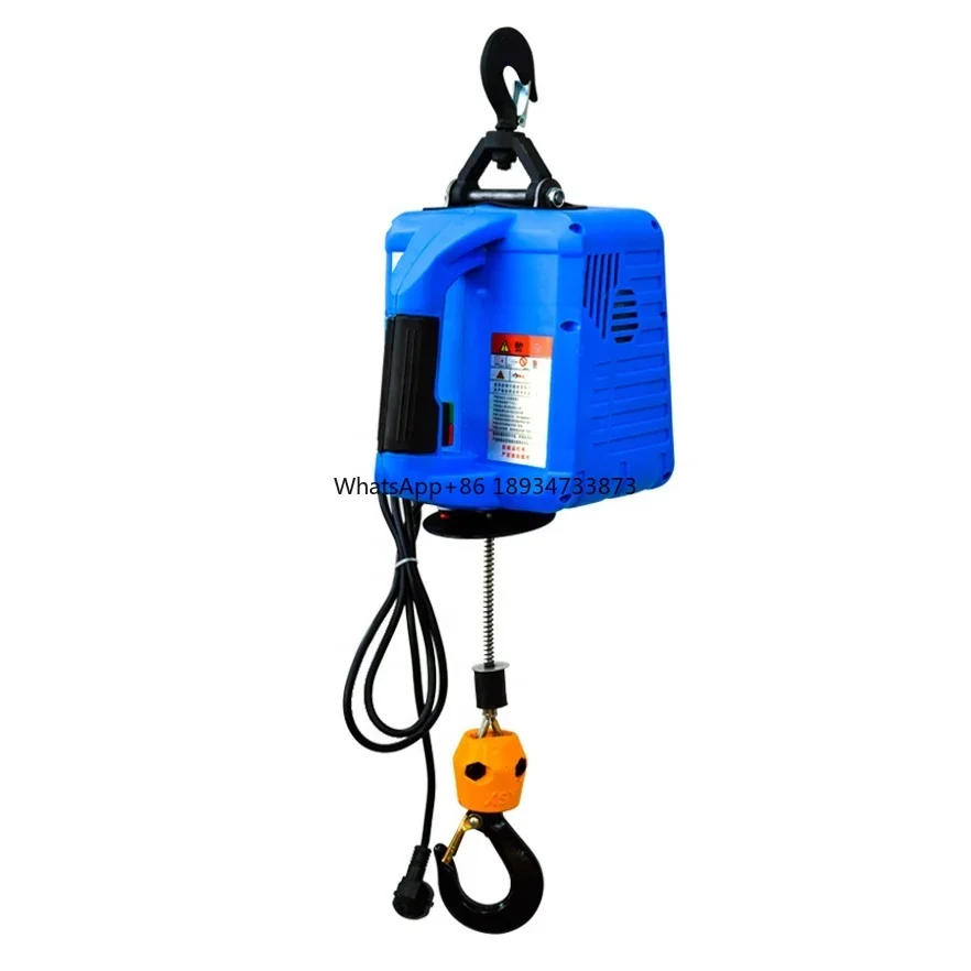 Small Portable Electric Hoist Hanging Traction Electric Hoist for Lifting Customized Cheap 220v 200kg 10 Provided Wire Rope