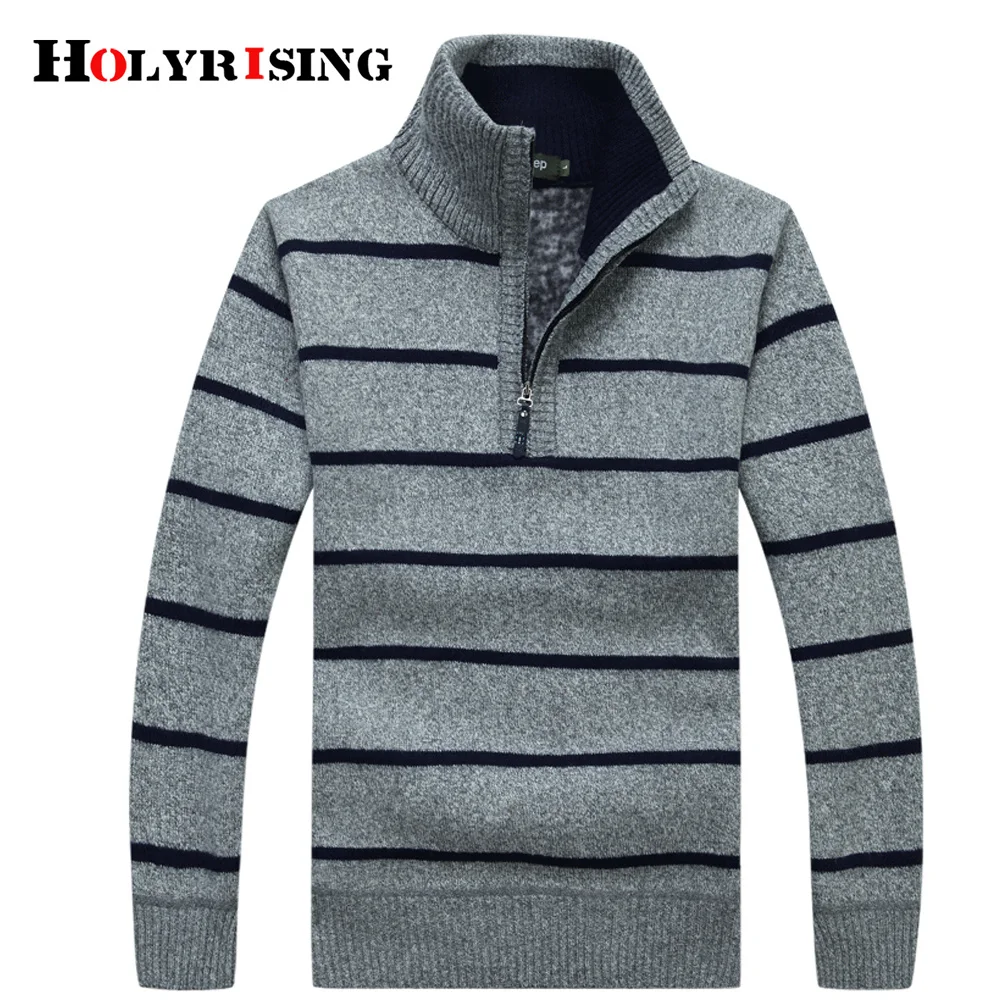 

Men striped Sweater Cashmere Wool Sweaters 2018 Warm Pullover Coat Outerwear 5 color s Pullovers 18311-5
