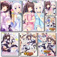Anime Girl N-nekopara Game Maid Poster Waterproof Vintage Movie Posters High Quality Wall Art Print For Room Decor Gift