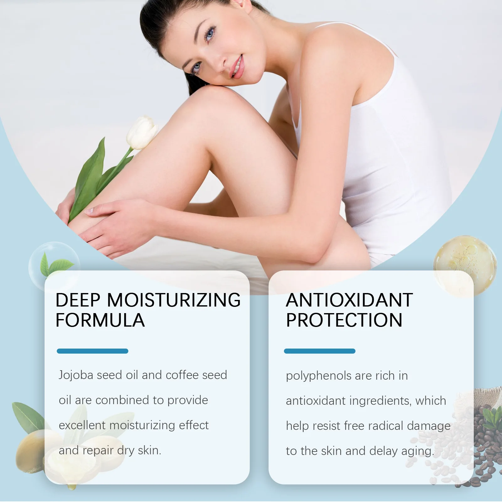 Natural Coffee Essential Oil Lighten Acne Spots Refresh Relax Moisture Fragrance Aroma Diffuser Aromatherapy Nourishing Body Oil