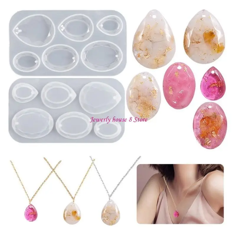 Tear Drop Resin Earring Molds for Jewelry Making Pendant Silicone Mold