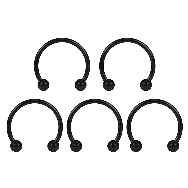 36PC Stainless Steel Horseshoe Septum Piercing Lot