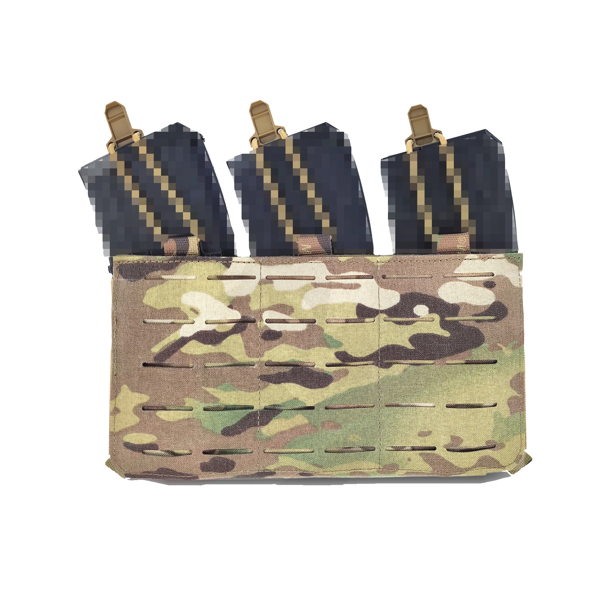 

Тактический подсумок для магазинов Airsoft, тройной, для крепления на плечевой платформе, с лазерной резкой, Molle, передняя панель, сумка для снаряжения