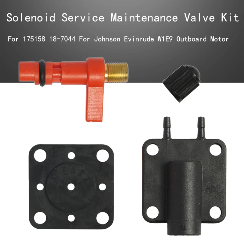

Primer Solenoid Service Maintenance Valve Kit For 175158 18-7044 For Johnson Evinrude W1E9 Outboard Motor