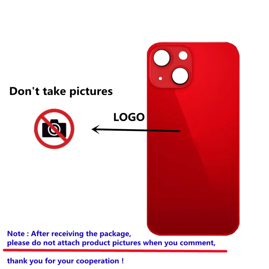 For iPhone 12 12 Pro 12Pro Max 12mini Large hole back glass battery back cover  shell for iPhone phone shell battery door cover image 4