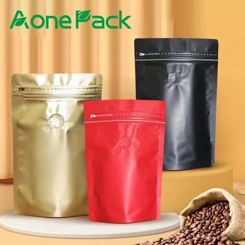 

50PCS Smell Proof Resealable Candy Tea Pakaing Bag Pull Tab Zipper 2 Pound Coffee Bean Stand Up Pouch Plastic Bag 1000g