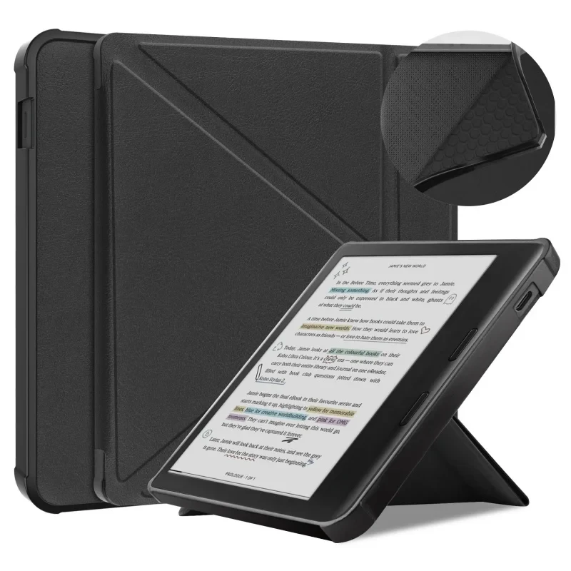 

Y-shaped Full Cover Case For Kobo Libra Color 2 E-book TPU Soft Rubber