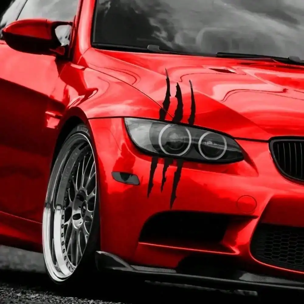 Car Monster Claw Scratch Decal Reflective Sticker For Car Auto Headlight Decoration Vinyl Decal