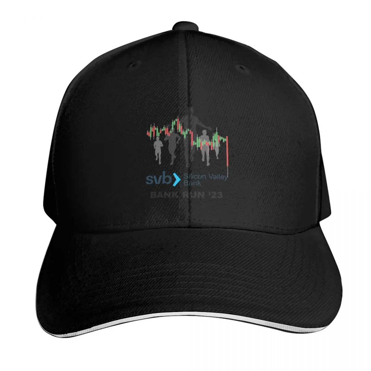 

Svb Silicon Valley Bank Run ′23 Baseball Cap custom caps Luxury Hat sailor cap for men luxury caps Caps For Women Men's