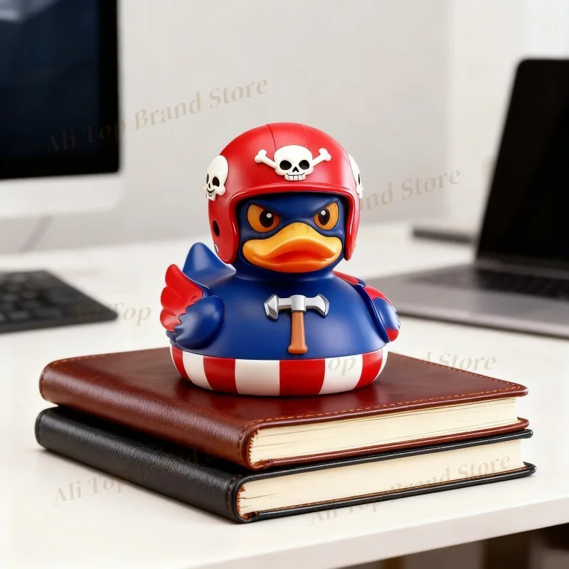 2026 New Movie Character Style Special-shaped Duck Collection Creative Sci-Fi Duck Figurine Unique Bath Tub & Desktop Decor Gift