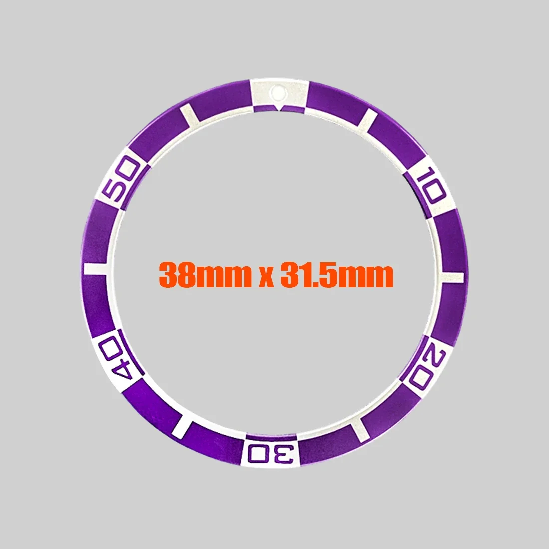 38mm Flat Aluminium Bezel Insert SKX007 Bezel Ring Fit for Seiko SKX007 SRPD Watch Case NH35 Case 38x31.5mm Flat Bezel Ring