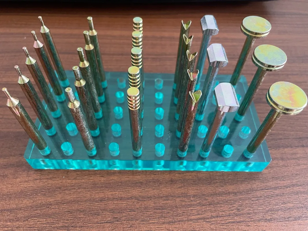 26 قطعة عالية الدقة الأحجار الكريمة قياس عصا مجموعة 6 مللي متر قطر 65 مللي متر طول 65 مللي متر الأحجار الكريمة Facet أداة تجليخ #2