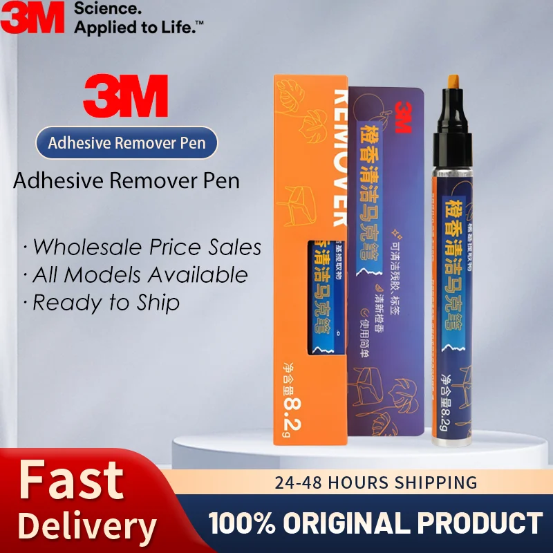 Original 3M Scotch Adhesive Remover Pen Sticker Residue Cleaner for Glass Metal Plastic Car Home 8.2G