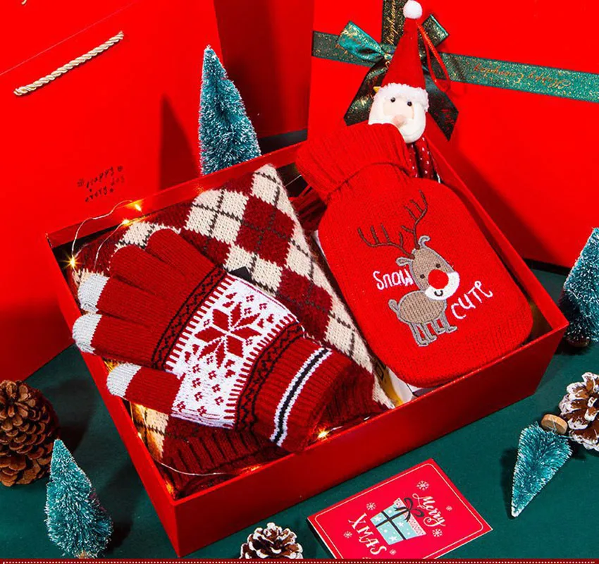 هدية عيد الميلاد، صندوق هدايا وشاح شتوي، هدايا عيد ميلاد عملية ومفكرة للفتيات والصديقات وأفضل الأصدقاء