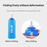 500ml Collapsible Water Bottle Soft Flask BPA Free Folding TPU Outdoor Sport Portable Water Bag for Running Camping