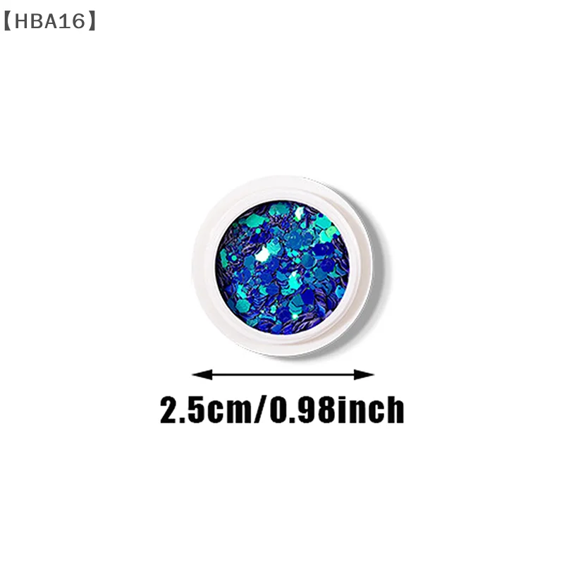[[HBA16」 10 صناديق مسمار الفن الراين زينة مضلع الليزر لامعة فلاش مسحوق ملصقات الأظافر اكسسوارات التجميل