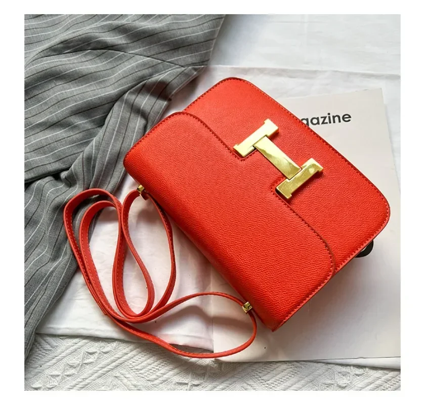 حقيبة كتف نسائية كلاسيكية من الجلد بتصميم أنيق وحقيبة يد كروس فاخرة لملابس عصرية