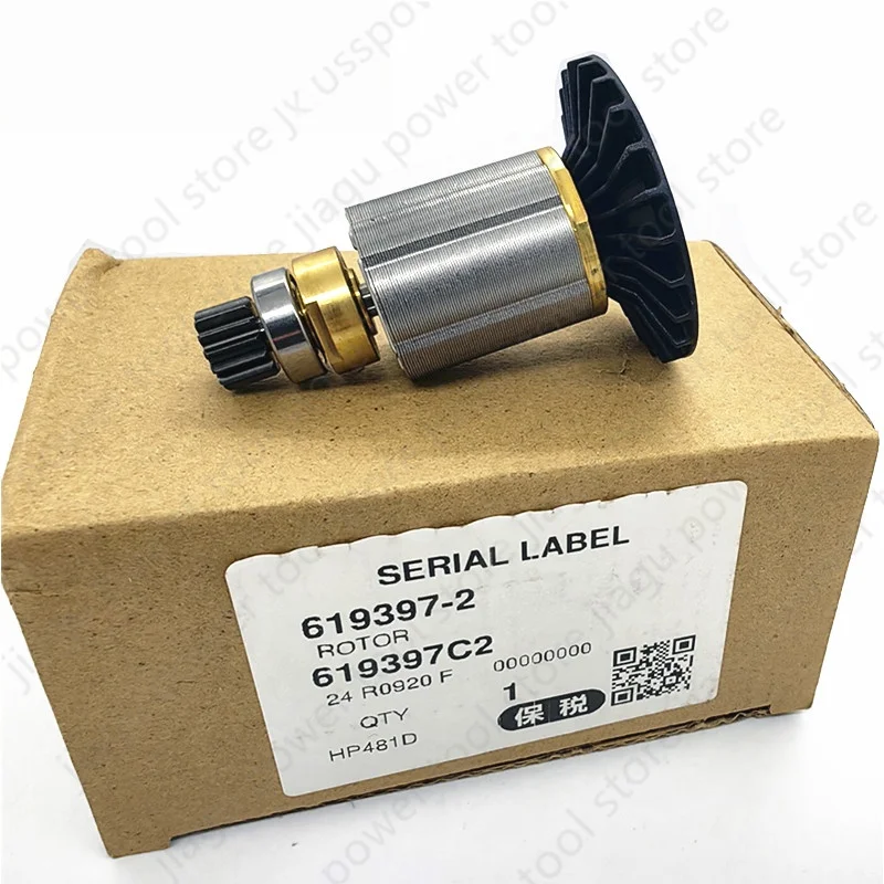 Genuine Brand 18V Rotor Armature For Makita DHP481 HP481D DDF481 XPH07 619397-2 619336-2