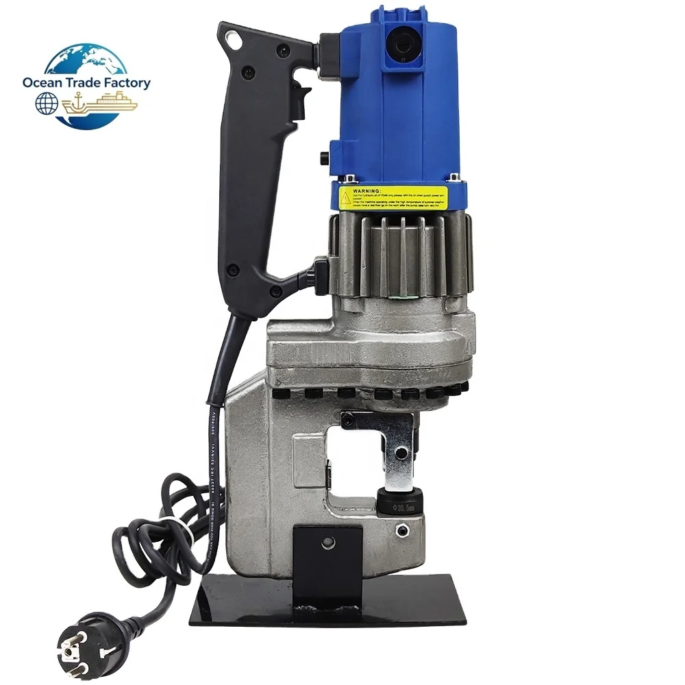 Portable hydraulic punch, u-channel punching machine, high efficiency hole making