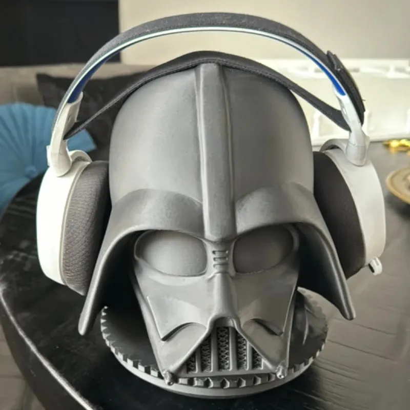 Darth Vader Head Statue Headphone Bracket Headset Rack Holder Support Ornament Figure Headphone Stand Decor Gifts For Boys