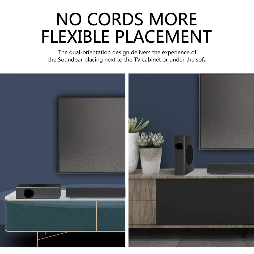 جديد وصول 80 واط الطاقة 2.1 CH سماعة لاسلكية تعمل بالبلوتوث الصوت الناسف مكبرات الصوت التلفزيون صدى جدار المسرح المنزلي مكبرات الصوت مع جهاز التحكم عن بعد