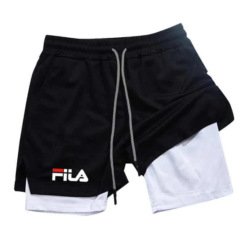 

Men's Double‑Layer Casual Jogger Pants, Spring Summer Fashion Sports Pants for Fitness Basketball Training & Daily Jogging