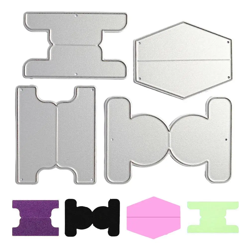 1SET Planner Tabs Metal Cutting Dies Stencils For DIY Scrapbooking Photo Album Decorative Embossing DIY Paper Cards