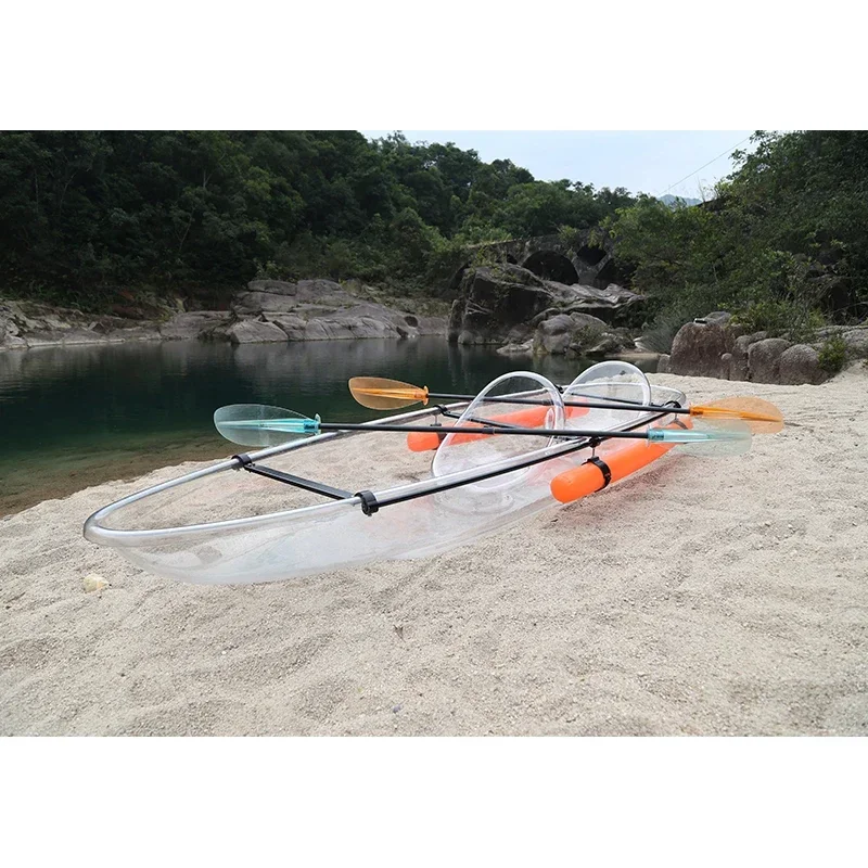 Transparent  kayak 2-person kayaking double person fishing boat kayak