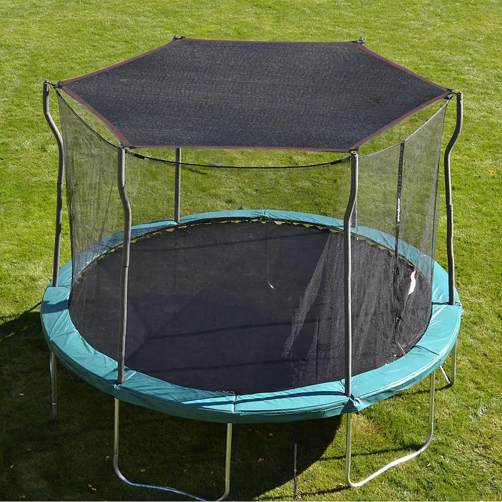 Wasserdichtes UV-Schutz Oxford Trampolin-Überdachung Schattenzelt Abdeckung 8 10 12 14 Fuß Outdoor Garten Heimfitness Kerntraining – Detail 6