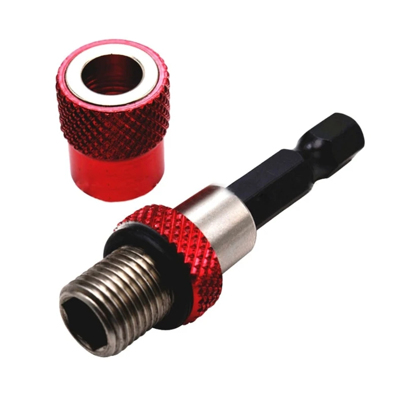 Pacote 4 1/4 Polegadas Haste Hexagonal Barra Liberação Rápida Soquete Chave Fenda Suporte Bit