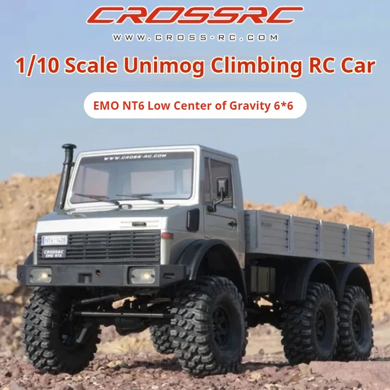 

CROSSRC EMO NT6 Simulation Unimok 1:10 Dual-Speed Waterproof Climbing Car Off-Road Vehicle RC Remote Control Electric Model Car
