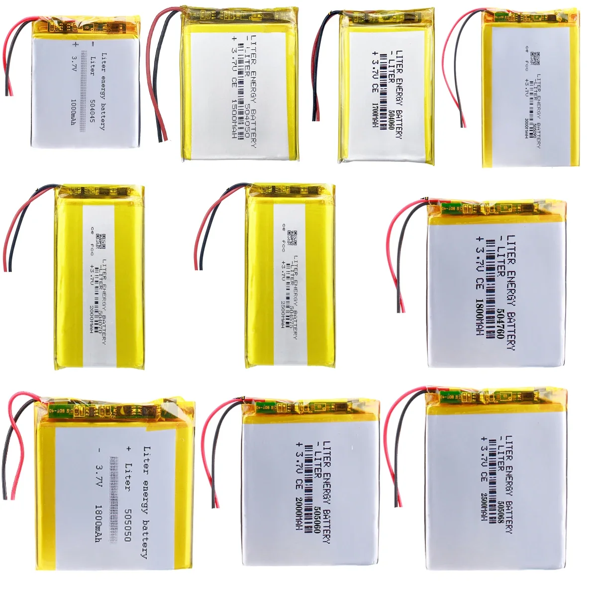 High Performance 3.7V Li-Polymer Battery for Speakers, Bluetooth Headsets, and Communication Devices camera recorder Speaker