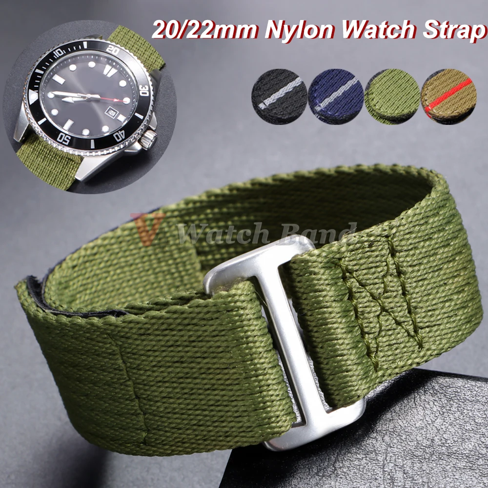 20mm 22mm S L Nylon Watch Strap for Tudor Military Sport Wrist Band Canvas Watch Bands for Seiko Bracelet Men Women Replacement