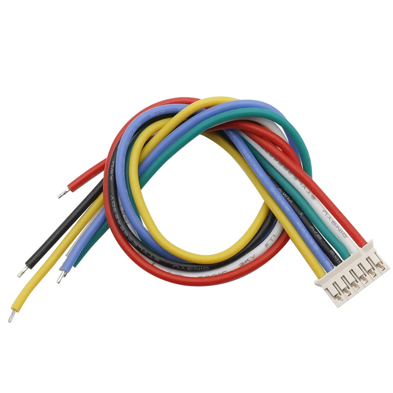 10PC PH 2.0mm 2/3/4/5/6P Terminal Wire Micro 10/20/30cm 3239 22AWG Silicon High Temp Male Plug Cable 2-core Tinned Connector view 5