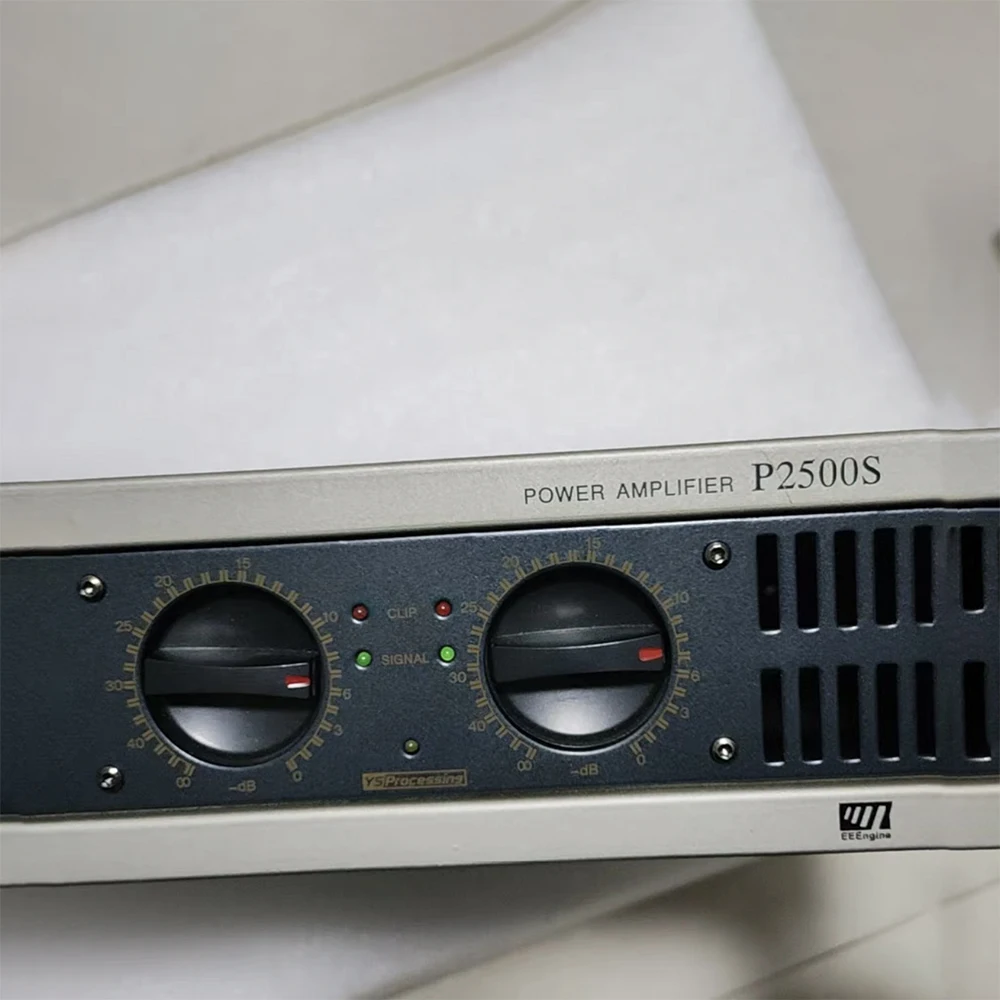 1Pcs Digital Power Amplifier 1U Power Amplifier P2500S Professional 250W*2 For Home KTV Bar High