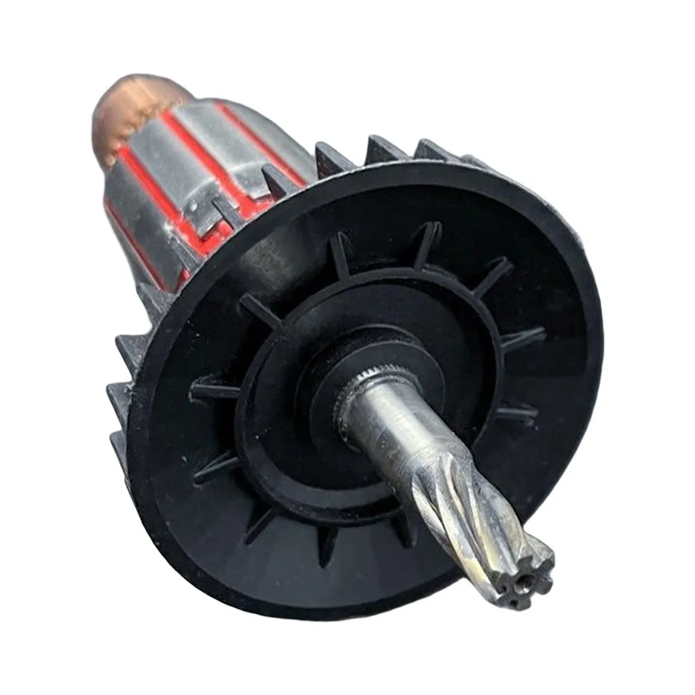 For HR2470F Compatible For Armature Rotor with Carbon Brushes Replacement Copper Wound 18x6x6cm Lightweight Motor Part