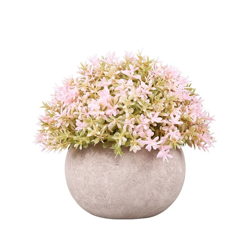 Artificial Green Plants Phoenix Potted Simulation Grass Ball Home Living Room Decoration Festival Party Office Ornaments