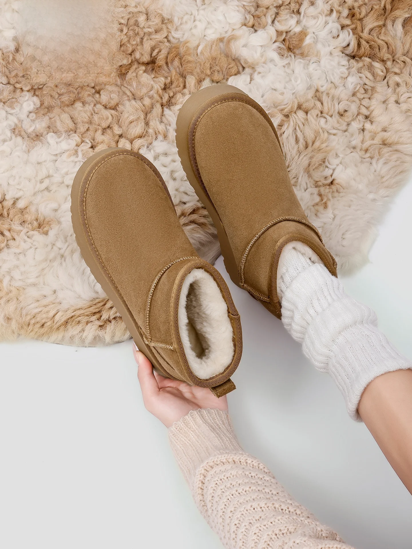 

Женские зимние ботинки из натуральной кожи с меховой подкладкой, теплые, удобные, универсальные, для активного отдыха