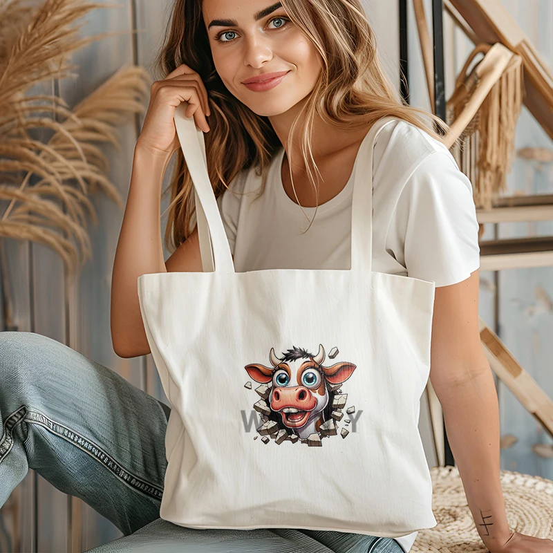 Cartoon Cute Cow Baby Iron on Transfers Dtf Transfers Ready to Press Patches for children Clothes Heat transfer stickers