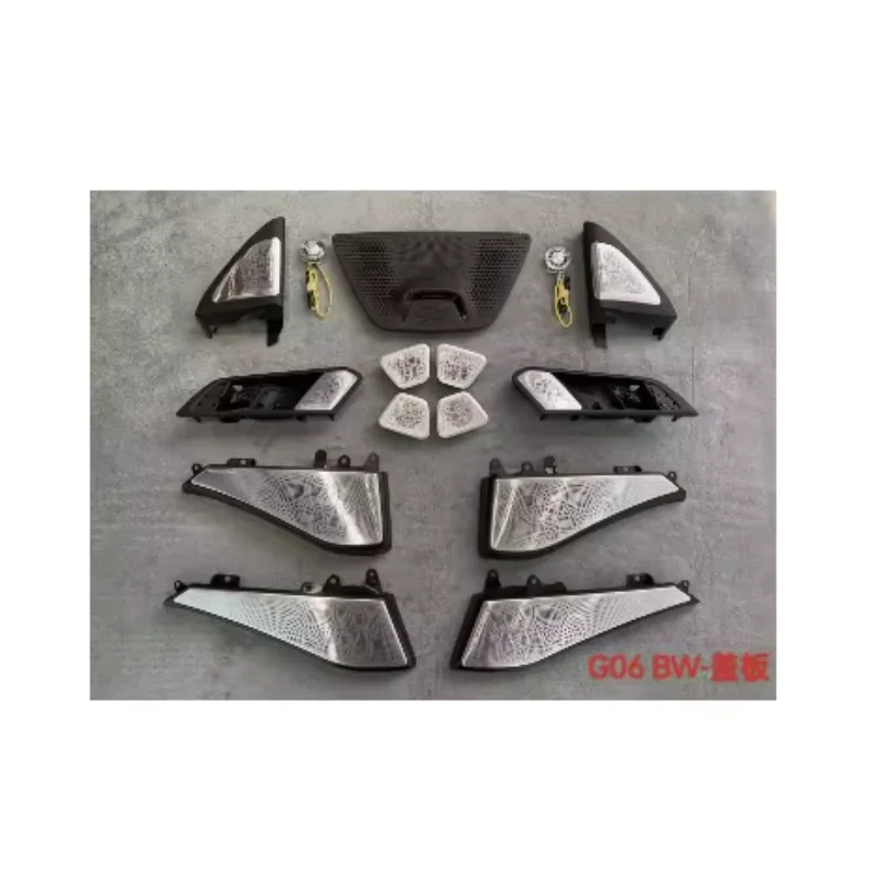 Car Ambient Lighting, Front and Rear Door Speakers, Night Light, High Pitched Speaker Cover Suitable for BMW X5/X7 G05/G07