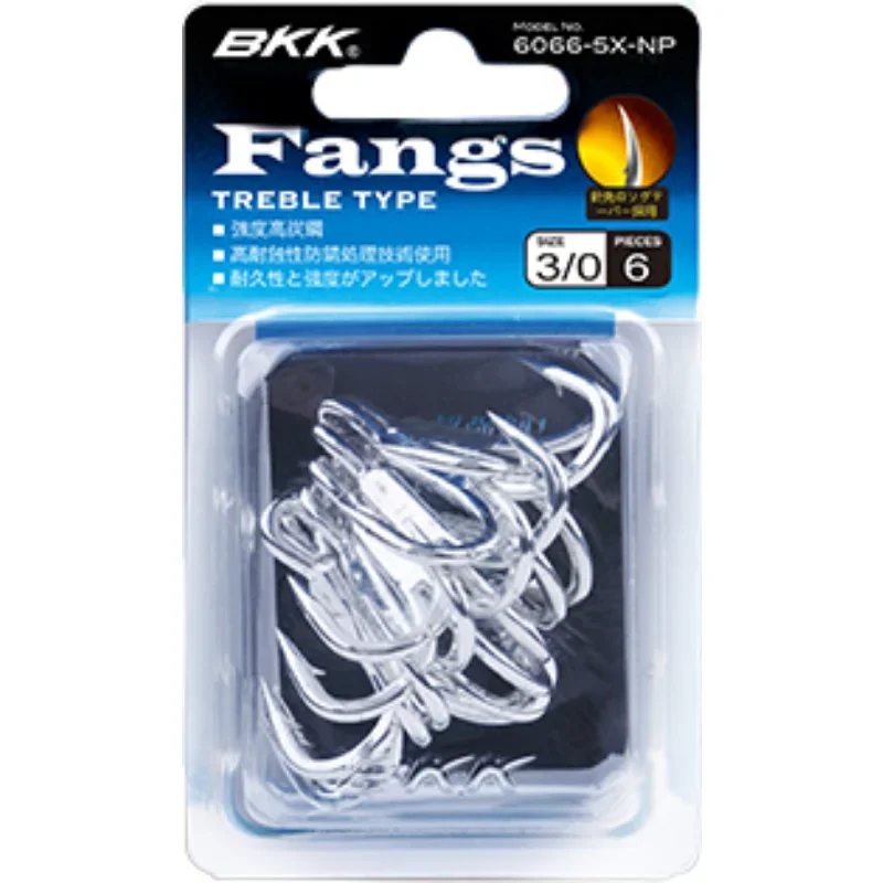 BKK  6066-5X-NP treble hook