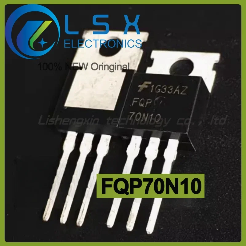 10pcs FQP70N10 TO-220 57A 100V New and Original