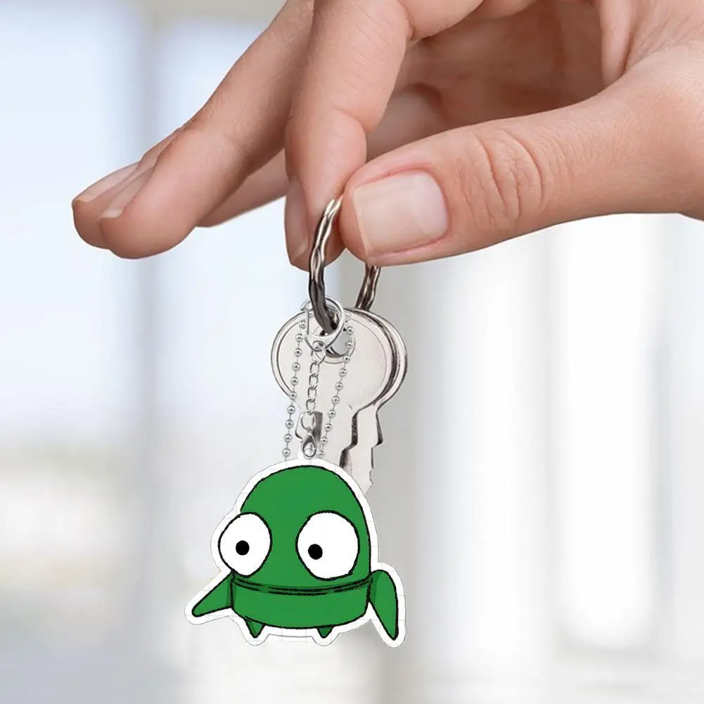 

Fun Character Emote REPO Meme Game Keychains for Accessories Bag King of The Losers Side Eye Keyrings Jewelry Gamer Gaming Gifts
