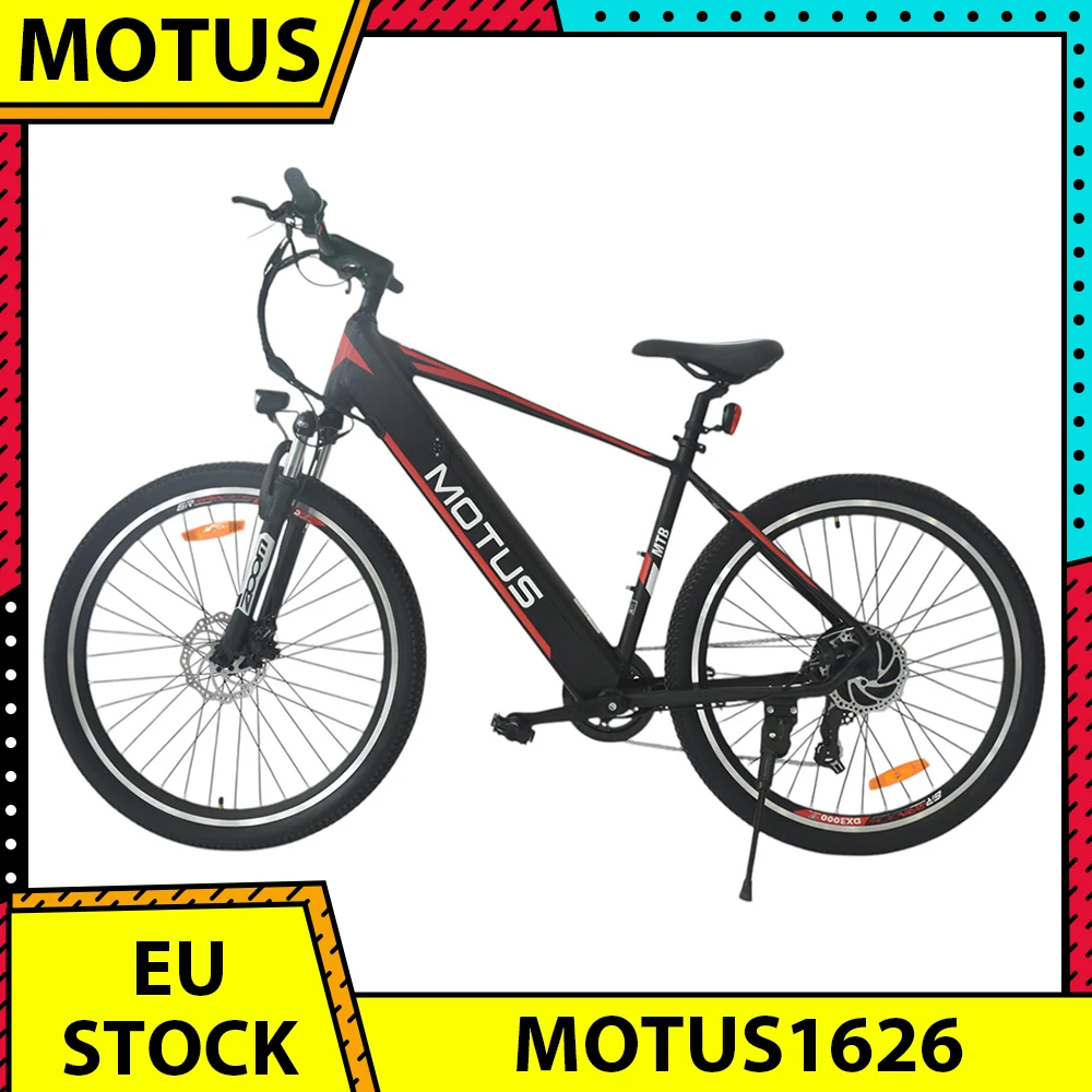 MOTUS 1626 Electric Bike, 250W Motor, 36V 12.5AH Battery, 27.5*2.1-inch Tires, 25km/h Max Speed, 50-65km Max Range, Disc Brake